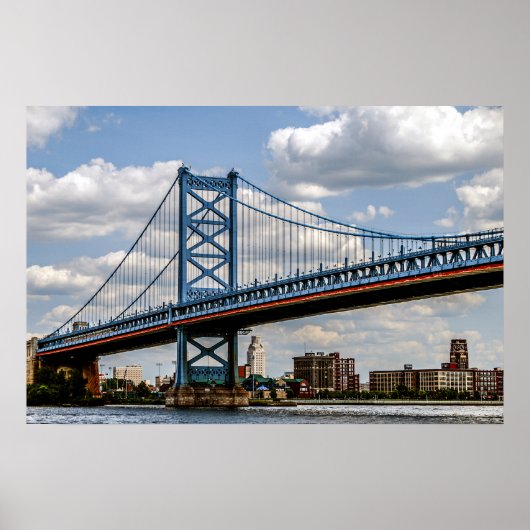 Benjamin-Franklin-Brücke, Philadelphia, PA Poster (Vorne)