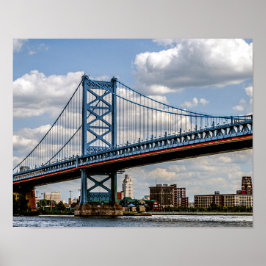 Benjamin-Franklin-Brücke, Philadelphia, PA Poster