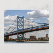 Benjamin-Franklin-Brücke, Philadelphia, PA Postkarte (Vorderseite)
