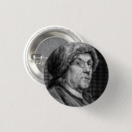 BENJAMIN FRANKLIN BUTTON (Vorne & Hinten)