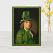 Benjamin Franklin Clover St Patrick's Day Karte (Gelbe Blume)