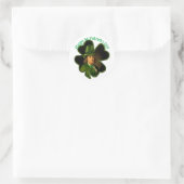 Benjamin Franklin Clover St Patrick's Day Runder Aufkleber (Tasche)
