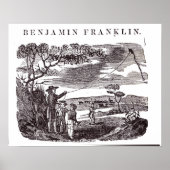 Benjamin Franklin Conducts his Kite Experiment Poster (Vorne)