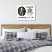 Benjamin Franklin Death Taxes Zitat Leinwanddruck (Insitu (Schlafzimmer))
