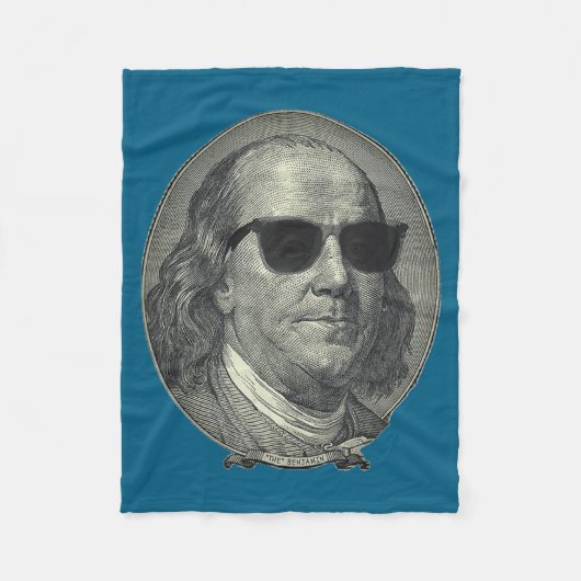 Benjamin Franklin Der Benjamin Es dreht sich alles Fleecedecke (Vorderseite)