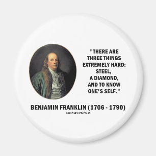 Benjamin Franklin drei Sachen extrem stark Magnet