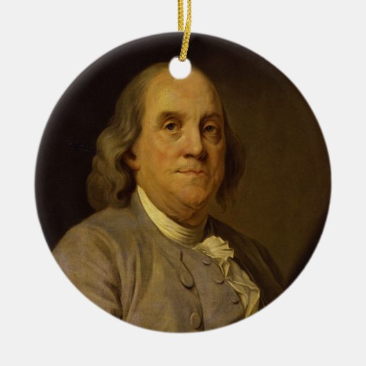Benjamin Franklin durch Joseph-Siffred Duplessis Keramikornament (Vorne)