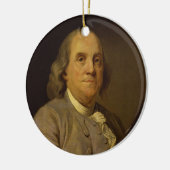Benjamin Franklin durch Joseph-Siffred Duplessis Keramikornament (Links)