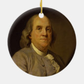 Benjamin Franklin durch Joseph-Siffred Duplessis Keramikornament (Hinten)