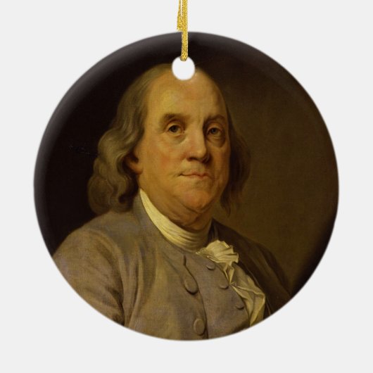 Benjamin Franklin durch Joseph-Siffred Duplessis Keramikornament (Hinten)
