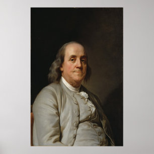 BENJAMIN FRANKLIN durch Joseph Siffred Duplessis Poster