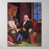 Benjamin Franklin Embroidery Pattern Sheet Poster (Vorne)