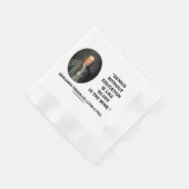 Benjamin Franklin Genie ohne Bildung Zitat Serviette (Ecke)