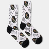Benjamin Franklin Genius ohne Bildung Zitat Socken (Rechts)