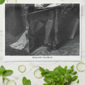 Benjamin Franklin Geschirrtuch (Gefaltet)