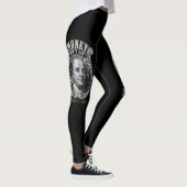 Benjamin Franklin handgezeichnetes Design Leggings (Rechts)