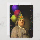 Benjamin Franklin Happy Birthday Einladung (Vorderseite)