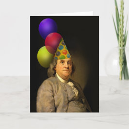 Benjamin Franklin Happy Birthday Karte