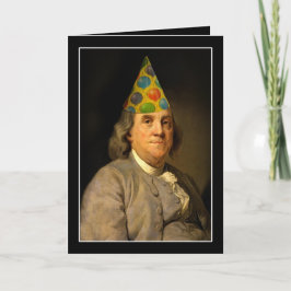 Benjamin Franklin Happy Birthday Karte