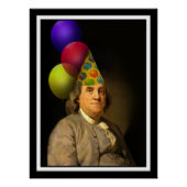 Benjamin Franklin Happy Birthday Poster (Vorderseite)