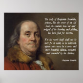 Benjamin Franklin Heaven Poster (Vorne)