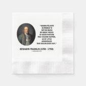 Benjamin Franklin Human Felicity Vorteile Zitat Serviette (Vorderseite)