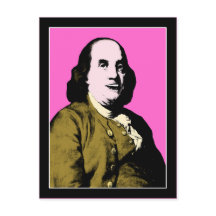 Benjamin Franklin im Pop-Art-Stil