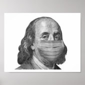Benjamin Franklin in Maske Poster (Vorne)