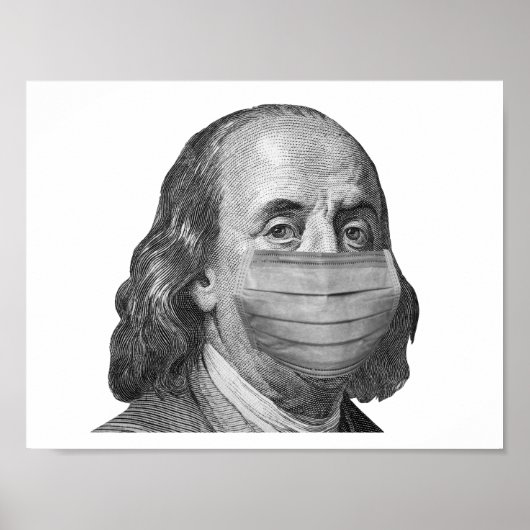 Benjamin Franklin in Maske Poster (Vorne)