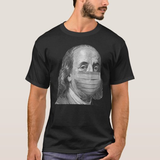Benjamin Franklin in Maske T-Shirt (Vorderseite)