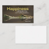 Benjamin Franklin Inspirational Zitat "Glück" Mitteilungskarte (Vorne/Hinten)