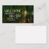 Benjamin Franklin Inspirational Zitat "Gut gemacht Mitteilungskarte (Vorne/Hinten)