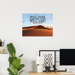 Benjamin Franklin Inspirational Zitat "Gut gemacht Poster