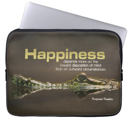 Benjamin Franklin Inspirational Zitat Laptopschutzhülle