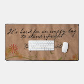 Benjamin Franklin Inspirational Zitat "Leere Tasch Schreibtischunterlage (Tastatur & Maus)