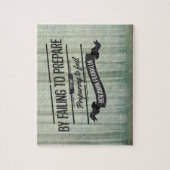 Benjamin Franklin Inspirational Zitat "Vorbereitun Puzzle (Vertikal)