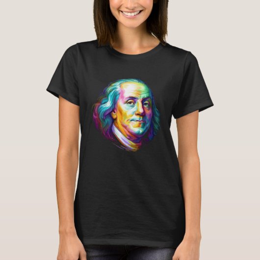 Benjamin Franklin Inspirierend T-Shirt (Vorderseite)