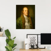 Benjamin Franklin - Jean-Baptiste Greuze Fine Art Poster (Heimbüro)