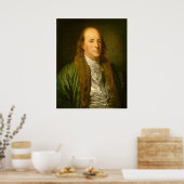 Benjamin Franklin - Jean-Baptiste Greuze Fine Art Poster (Küche)