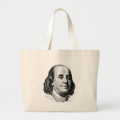 Benjamin Franklin Jumbo Stoffbeutel (Vorne)