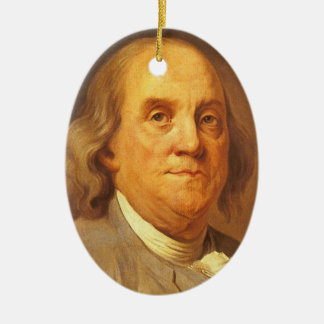 Benjamin Franklin Keramik Ornament