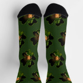Benjamin Franklin Klee St. Patricks Day Socken (Oben)