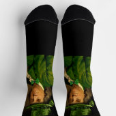 Benjamin Franklin Klee St. Patrick's Day Socken (Oben)