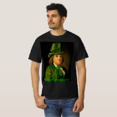Benjamin Franklin Klee St. Patricks Day T-Shirt (Vorne ganz)