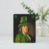 Benjamin Franklin Klee St. Patricks Tag Einladung (Stehend Vorderseite)