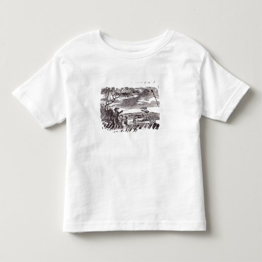 Benjamin Franklin leitet sein Drachen-Experiment Kleinkind T-shirt (Vorderseite)