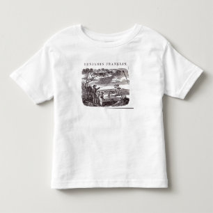 Benjamin Franklin leitet sein Drachen-Experiment Kleinkind T-shirt
