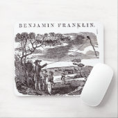 Benjamin Franklin leitet sein Drachen-Experiment Mousepad (Mit Mouse)