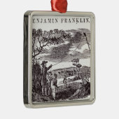 Benjamin Franklin leitet sein Drachen-Experiment Ornament Aus Metall (Rechts)