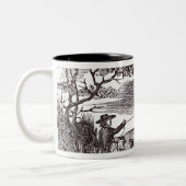 Benjamin Franklin leitet sein Drachen-Experiment Zweifarbige Tasse (Links)